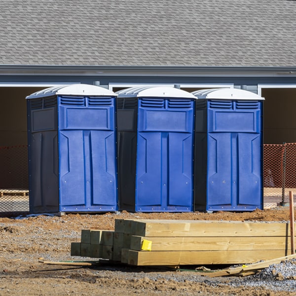 what is the expected delivery and pickup timeframe for the porta potties in Redbird Smith Oklahoma